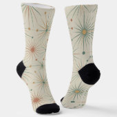 Mitte des Jahrhunderts Atomic Starburst Modern Ret Socken (Gewinkelt)