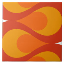 Mitte des Jahrhunderts bewegt Fliese wellenartig