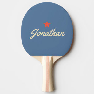 Mitte des Jahrhunderts Capri Blau Vintage RD Star Tischtennis Schläger