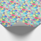 Mitte des Jahrhunderts Confettipunkte - multi Geschenkpapier (Ecke)