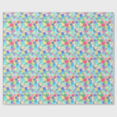 Mitte des Jahrhunderts Confettipunkte - multi Geschenkpapier (Flach)