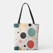 Mitte des Jahrhunderts farbenfrohes geometrisches  Tasche (Rückseite)