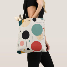 Mitte des Jahrhunderts farbenfrohes geometrisches  Tasche