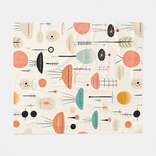 Mitte des Jahrhunderts Fleecedecke (Vorderseite (Horizontal))