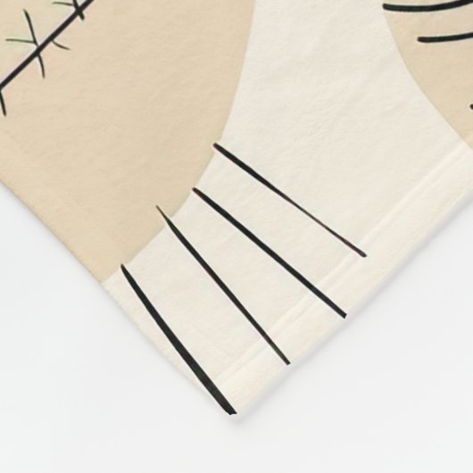 Mitte des Jahrhunderts Fleecedecke (Ecke)