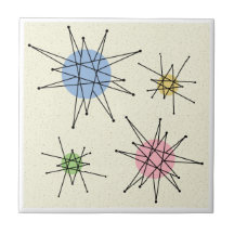 Mitte des Jahrhunderts Franciscan Sternexplosion 3