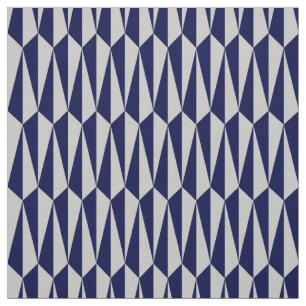 Mitte des Jahrhunderts geometrisch, Marineblau und Stoff