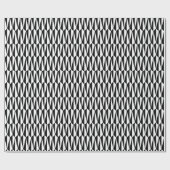 Mitte des Jahrhunderts geometrisch, Schwarzweiss Geschenkpapier (Flach)