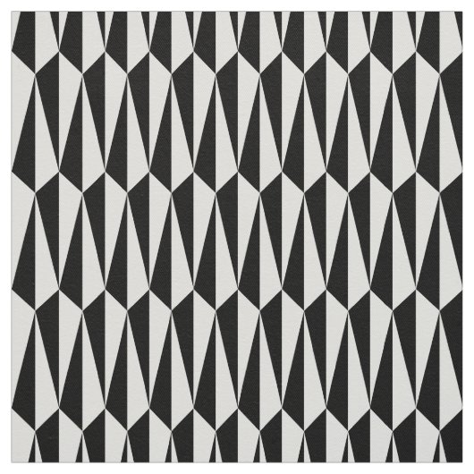 Mitte des Jahrhunderts geometrisch, Schwarzweiss Stoff (Muster)
