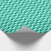 Mitte des Jahrhunderts geometrisch, Türkis und Geschenkpapier (Ecke)