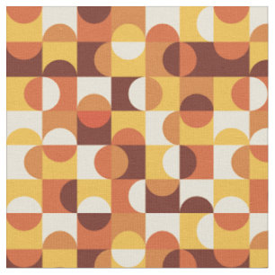 Mitte des Jahrhunderts geometrische Halbkreise Gel Stoff