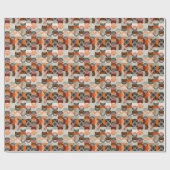 Mitte des Jahrhunderts geometrisches, abstraktes f Geschenkpapier (Flach)