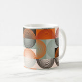 Mitte des Jahrhunderts geometrisches, abstraktes f Kaffeetasse (VorderseiteRechts)
