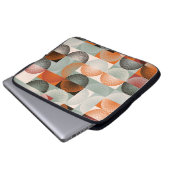 Mitte des Jahrhunderts geometrisches, abstraktes f Laptopschutzhülle (Vorne Knopf)
