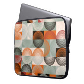 Mitte des Jahrhunderts geometrisches, abstraktes f Laptopschutzhülle (Vorderseite Links)