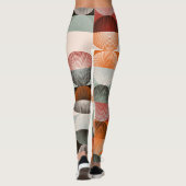 Mitte des Jahrhunderts geometrisches, abstraktes f Leggings (Rückseite)