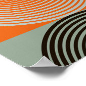 Mitte des Jahrhunderts geometrisches, abstraktes f Poster (Ecke)