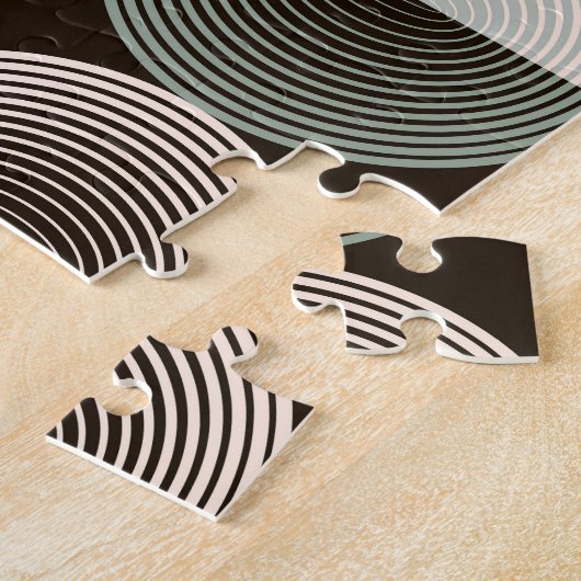 Mitte des Jahrhunderts geometrisches, abstraktes f Puzzle (Seite)