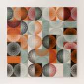 Mitte des Jahrhunderts geometrisches, abstraktes f Puzzle (Horizontal)