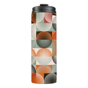 Mitte des Jahrhunderts geometrisches, abstraktes f Thermosbecher