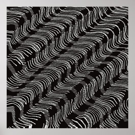 Mitte des Jahrhunderts geometrisches abstraktes mi Poster (Vorne)
