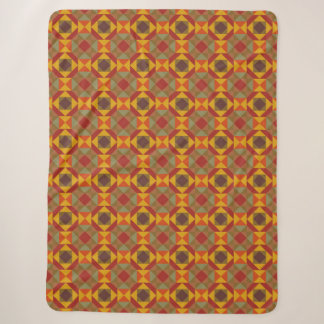 Mitte des Jahrhunderts geometrisches Gittermuster Sherpadecke