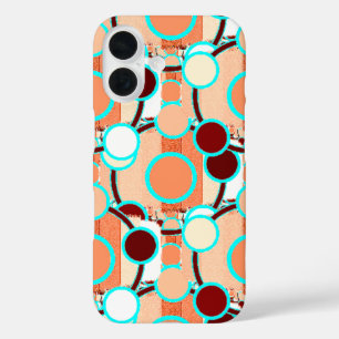Mitte des Jahrhunderts Geometrisches Muster iPhone 16 Hülle