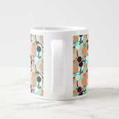 Mitte des Jahrhunderts Geometrisches Muster Jumbo-Tasse (Rückseite)