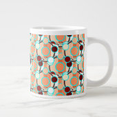Mitte des Jahrhunderts Geometrisches Muster Jumbo-Tasse (Rechts)