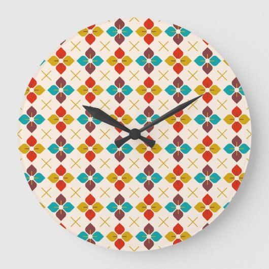 Mitte des Jahrhunderts Große Wanduhr (Vorderseite)