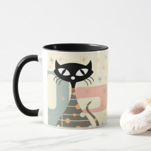 Mitte des Jahrhunderts Katze Mitte des Jahrhundert Tasse