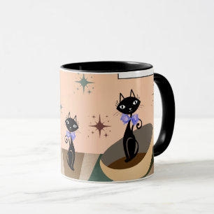 Mitte des Jahrhunderts Katze Mitte des Jahrhundert Tasse