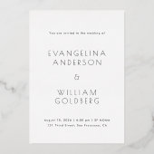 Mitte des Jahrhunderts machen wir Foto Hochzeit Ei Folieneinladung (Rückseite)