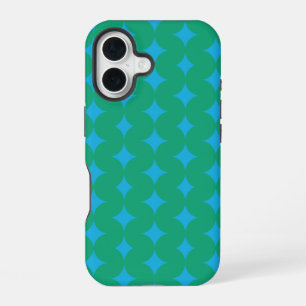Mitte des Jahrhunderts Mod geometrisches Muster - iPhone 16 Hülle