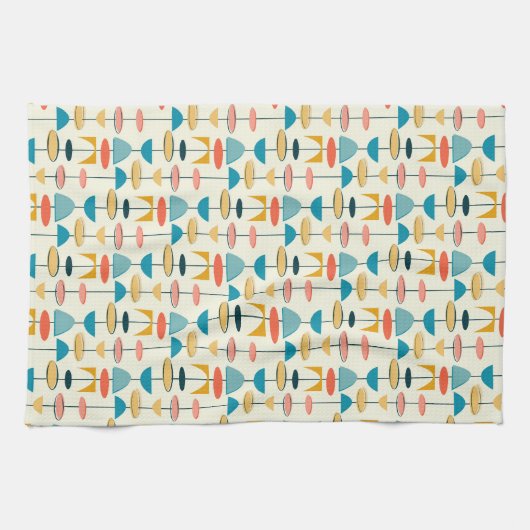 Mitte des Jahrhunderts modern Geschirrtuch (Horizontal)