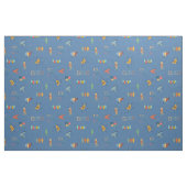 Mitte des Jahrhunderts modern strukturiert Blau Stoff (Fat Quarter (45,7 x 55,9 cm))