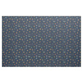 Mitte des Jahrhunderts modern strukturiert navybla Stoff (Yard (91,4 cm))