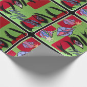 Mitte des Jahrhunderts moderne abstrakte 'Sankt, Geschenkpapier (Ecke)