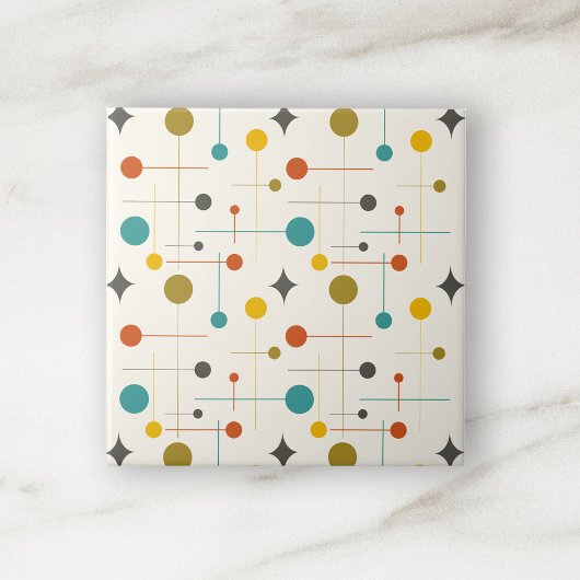 Mitte des Jahrhunderts moderne atomare geometrisch Fliese