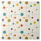 Mitte des Jahrhunderts moderne atomare geometrisch Fliese (Vorderseite)