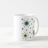 Mitte-des-Jahrhunderts Moderne Atomare Sternenexpl Kaffeetasse (VorderseiteRechts)