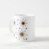 Mitte-des-Jahrhunderts Moderne Atomare Sternenexpl Kaffeetasse (Vorderseite Links)