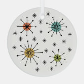 Mitte des Jahrhunderts Moderne Atomare Sternenexpl Ornament Aus Glas (Rückseite)