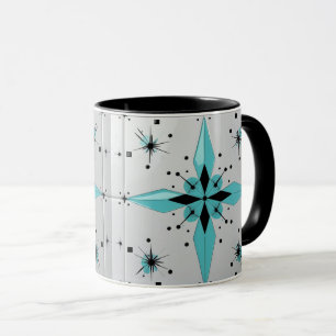 Mitte des Jahrhunderts Moderne Atomare Sternenexpl Tasse