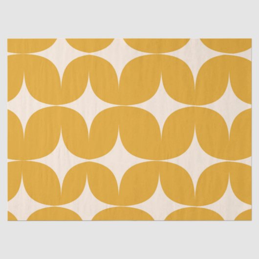 Mitte des Jahrhunderts moderne beige Sternenexplos Seidenpapier (Vorderseite)