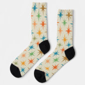 Mitte des Jahrhunderts moderne farbenfrohe atomare Socken (Linkes Detail)