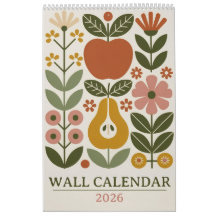 Mitte des Jahrhunderts Moderne Florale 2026 Retro-