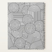 Mitte des Jahrhunderts Moderne Geometrisch Schwarz Planer (Rückseite)