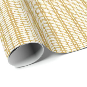 Mitte des Jahrhunderts Moderne geometrische gestri Geschenkpapier