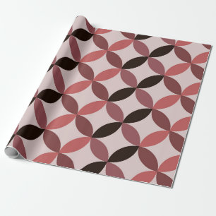 Mitte des Jahrhunderts Moderne geometrische Kreise Geschenkpapier